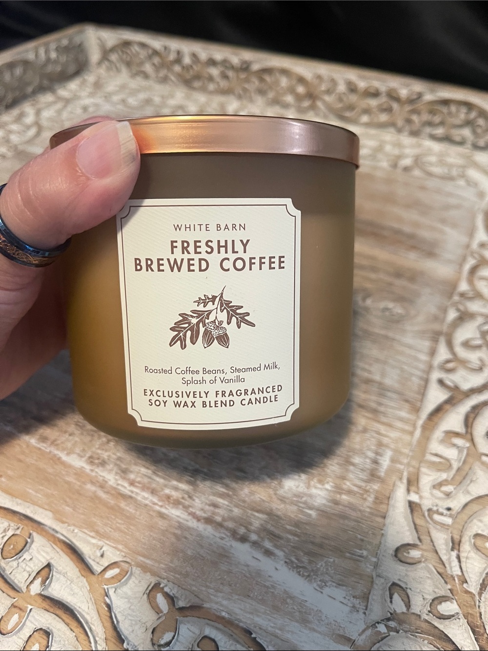 White Barn Freshly Brewed Coffee Soy Wax Candle - Brown - Picture 1 of 4